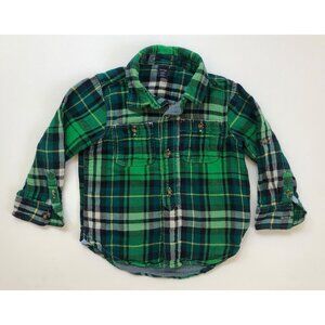 Baby Gap Plaid Tartan Flannel Shirt, Boys size 3T